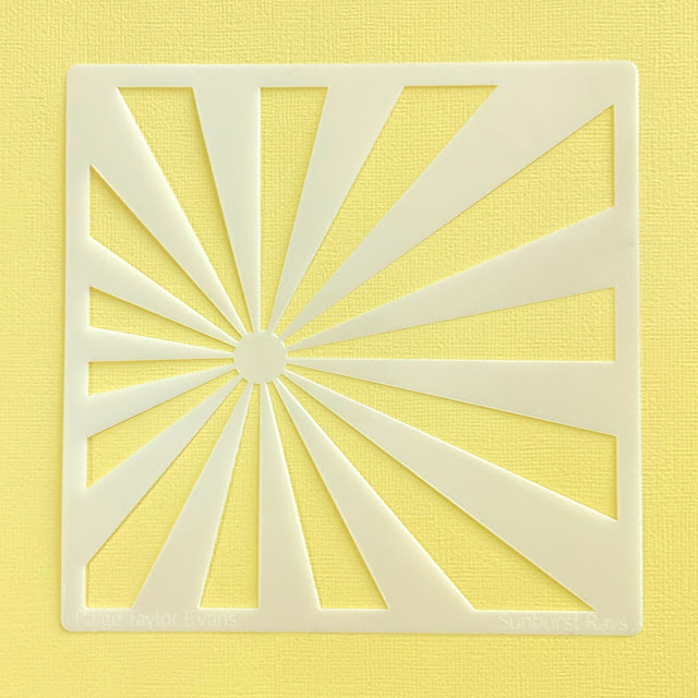 Paige Taylor Evans - Stencils - Sunburst Rays